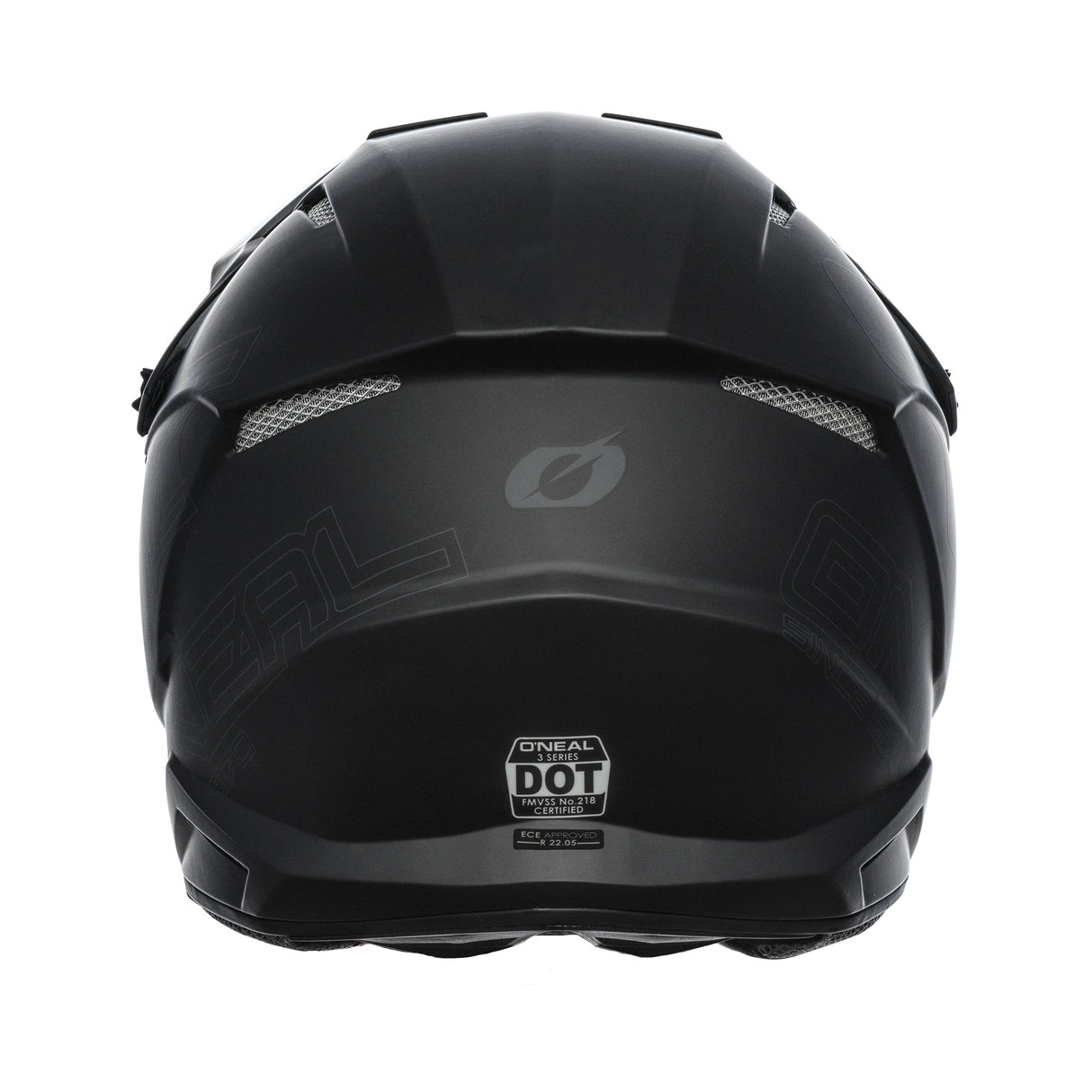 ONEAL 3.0 SRS Flat Black MX Helmet Back