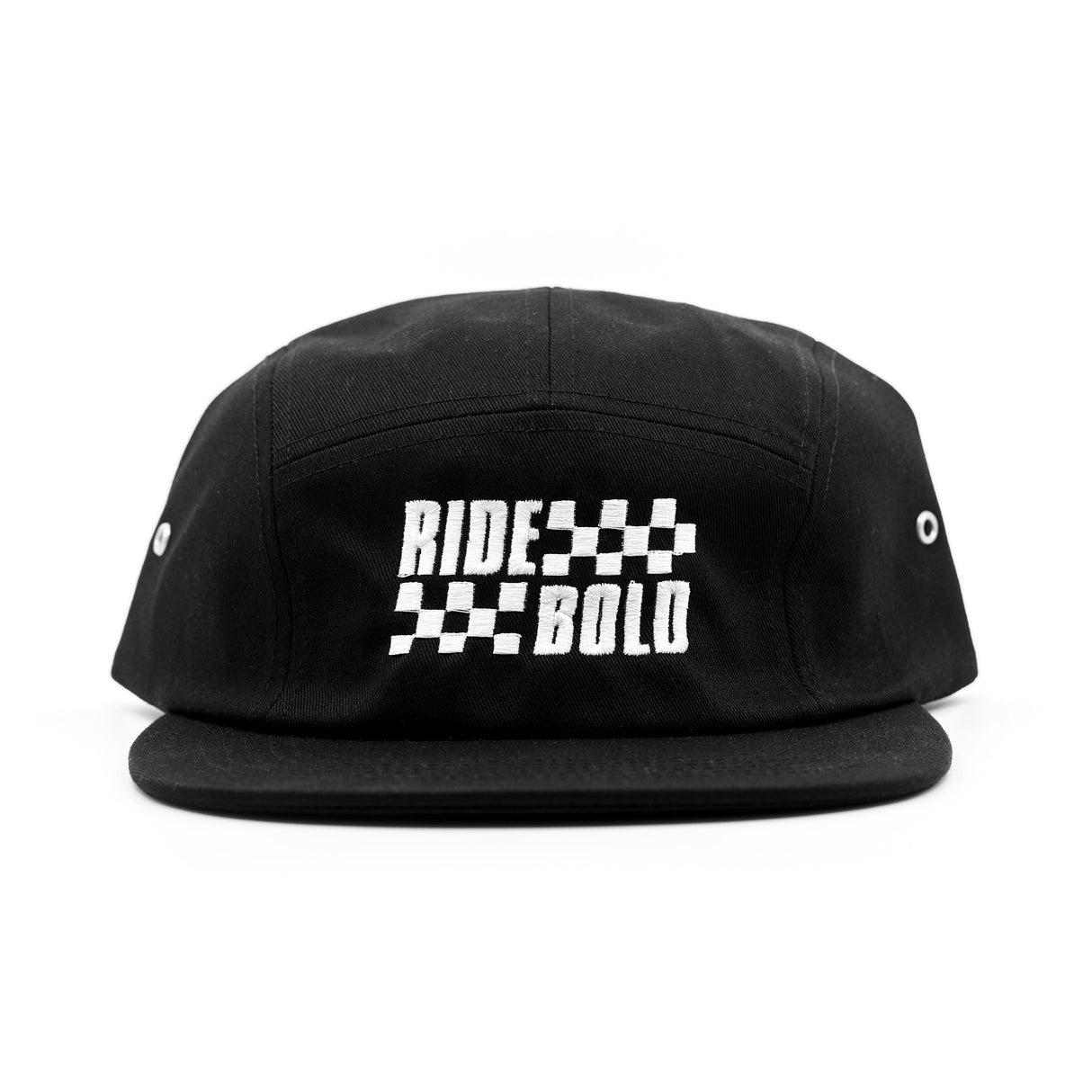 Ride Bold Checker 5 Panel Hat