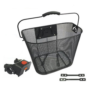 Wire Mesh Front Basket with Quick Release