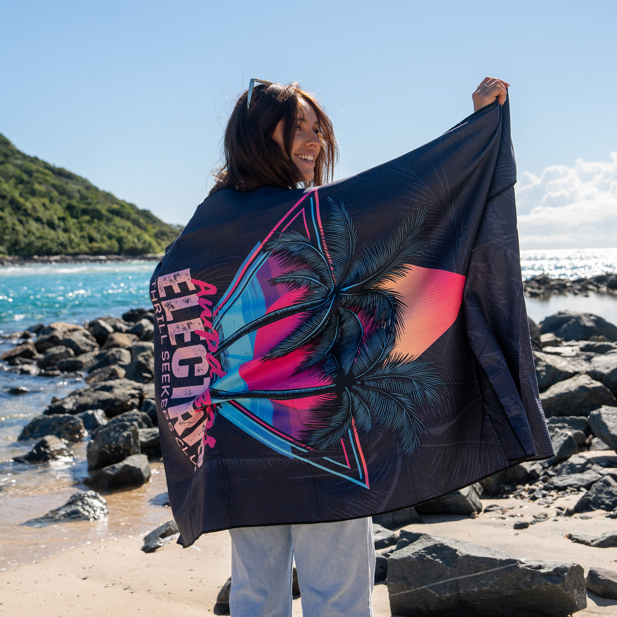 Thrill Seekers Waffle Beach Towel